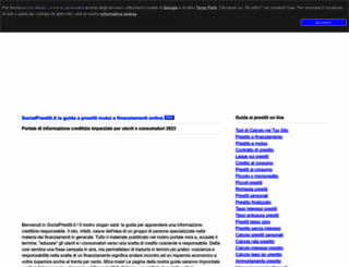 socialprestiti.it screenshot