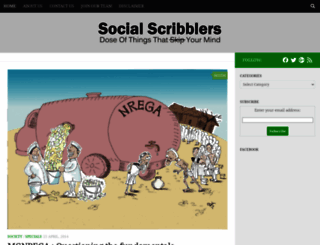 socialscribblers.in screenshot