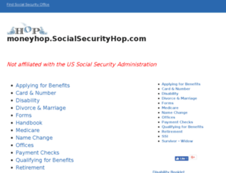 socialsecurityhop.com screenshot