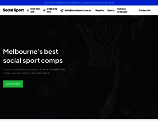 socialsport.com.au screenshot