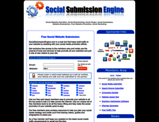 socialsubmissionengine.com screenshot