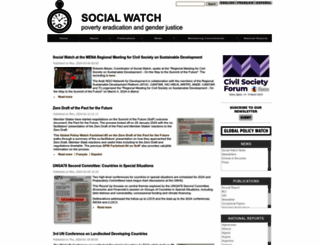 socialwatch.org screenshot