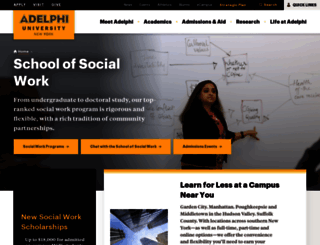 socialwork.adelphi.edu screenshot