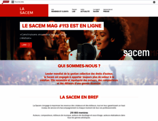 societe.sacem.fr screenshot