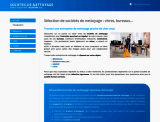 societes-de-nettoyage.be screenshot