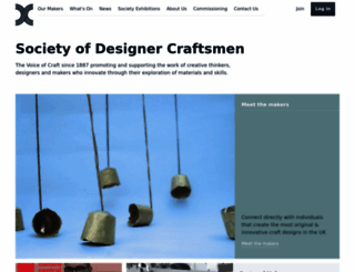 societyofdesignercraftsmen.org.uk screenshot