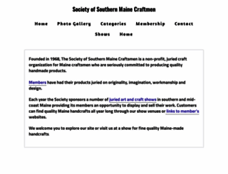 societyofsouthernmainecraftsmen.org screenshot