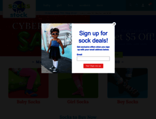 socksinstock.com screenshot
