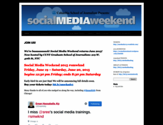socmediaweekend.wordpress.com screenshot