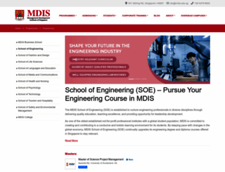 soe.mdis.edu.sg screenshot