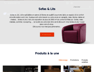 sofas-et-lits.be screenshot