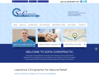 sofiachiropractic.com screenshot