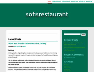 sofisrestaurant.com screenshot
