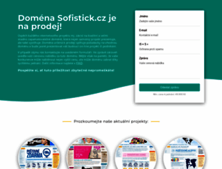 sofistick.cz screenshot
