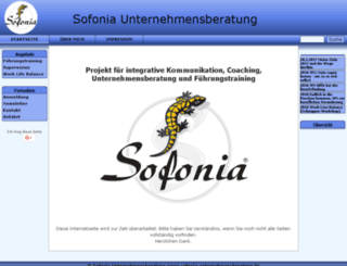 sofonia-unternehmensberatung.de screenshot