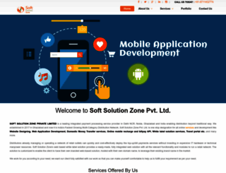 softsolutionzone.in screenshot