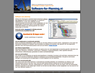 software-for-planning.nl screenshot