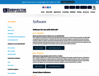 software.eigenvector.com screenshot