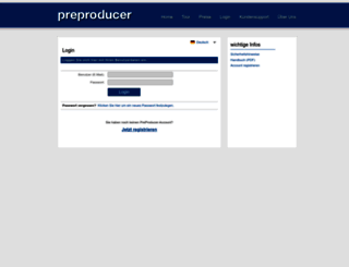 software.preproducer.com screenshot