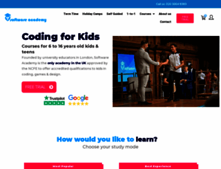 softwareacademy.co.uk screenshot