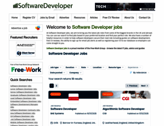 softwaredeveloperjobs.co.uk screenshot