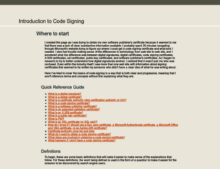 softwarepublishercertificate.com screenshot