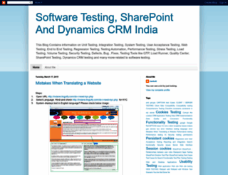 softwaretesting-sharepointdynamicscrm.blogspot.com screenshot
