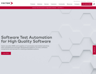 softwaretesting.vectorcast.com screenshot