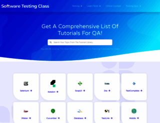 softwaretestingclass.com screenshot