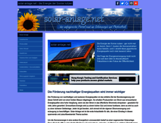 solar-anlage.net screenshot