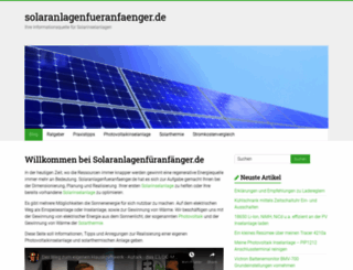 solaranlagenfueranfaenger.de screenshot