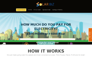 solarbiz.in screenshot