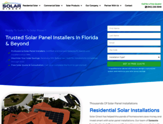 solardirect.com screenshot