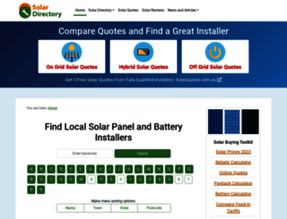 solardirectory.com.au screenshot