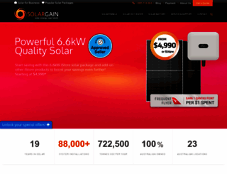 solargain.com.au screenshot