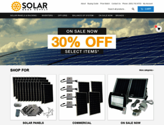 solargearsupply.com screenshot