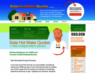 solarhotwaterquotes.com.au screenshot