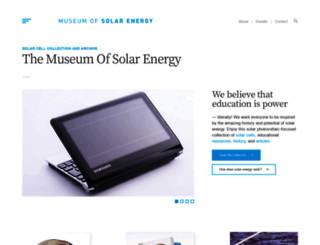 solarmuseum.org screenshot