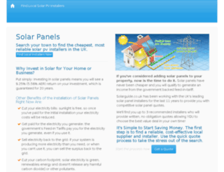 solarpanellers.co.uk screenshot