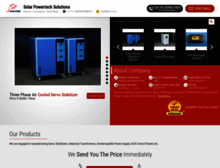solarpowertech.co.in screenshot