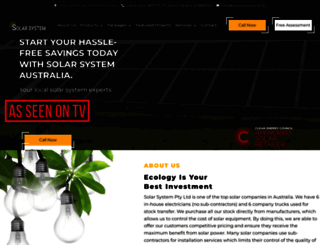 solarsystemaustralia.com.au screenshot