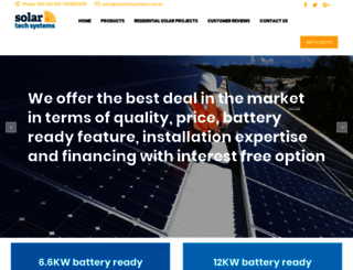 solartechsystems.com.au screenshot