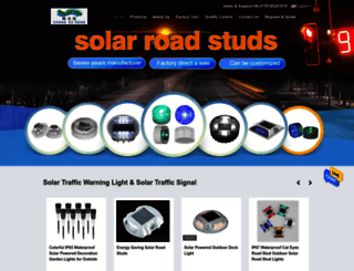 solartrafficwarninglight.com screenshot