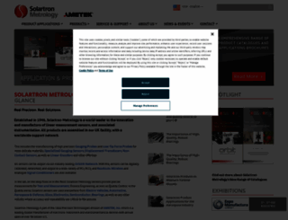 solartronmetrology.com screenshot