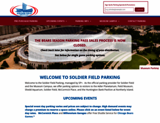 soldierfieldparking.com screenshot