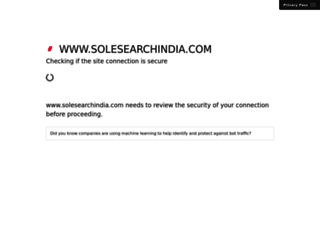solesearchindia.com screenshot