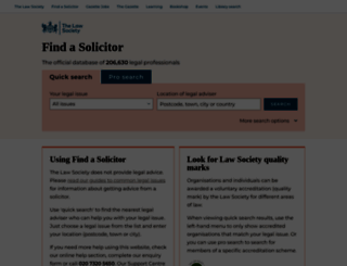 solicitors.lawsociety.org.uk screenshot