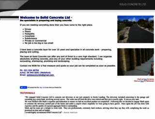 solidconcrete.co.nz screenshot