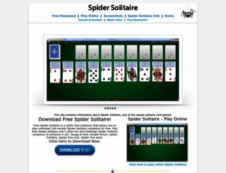 solitaire-spider.com screenshot