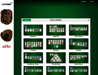 solitaire-web-app.com screenshot